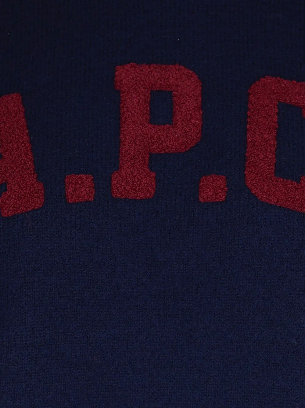 A.P.C. Women's College Logo Wool Sweater