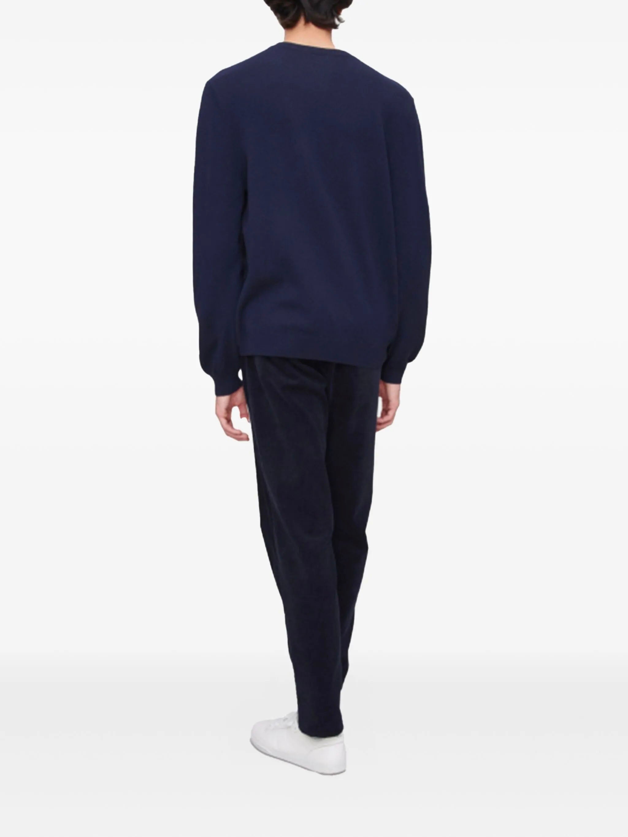 A.P.C. Men's Crew Neck Jumper with Logo - Size M