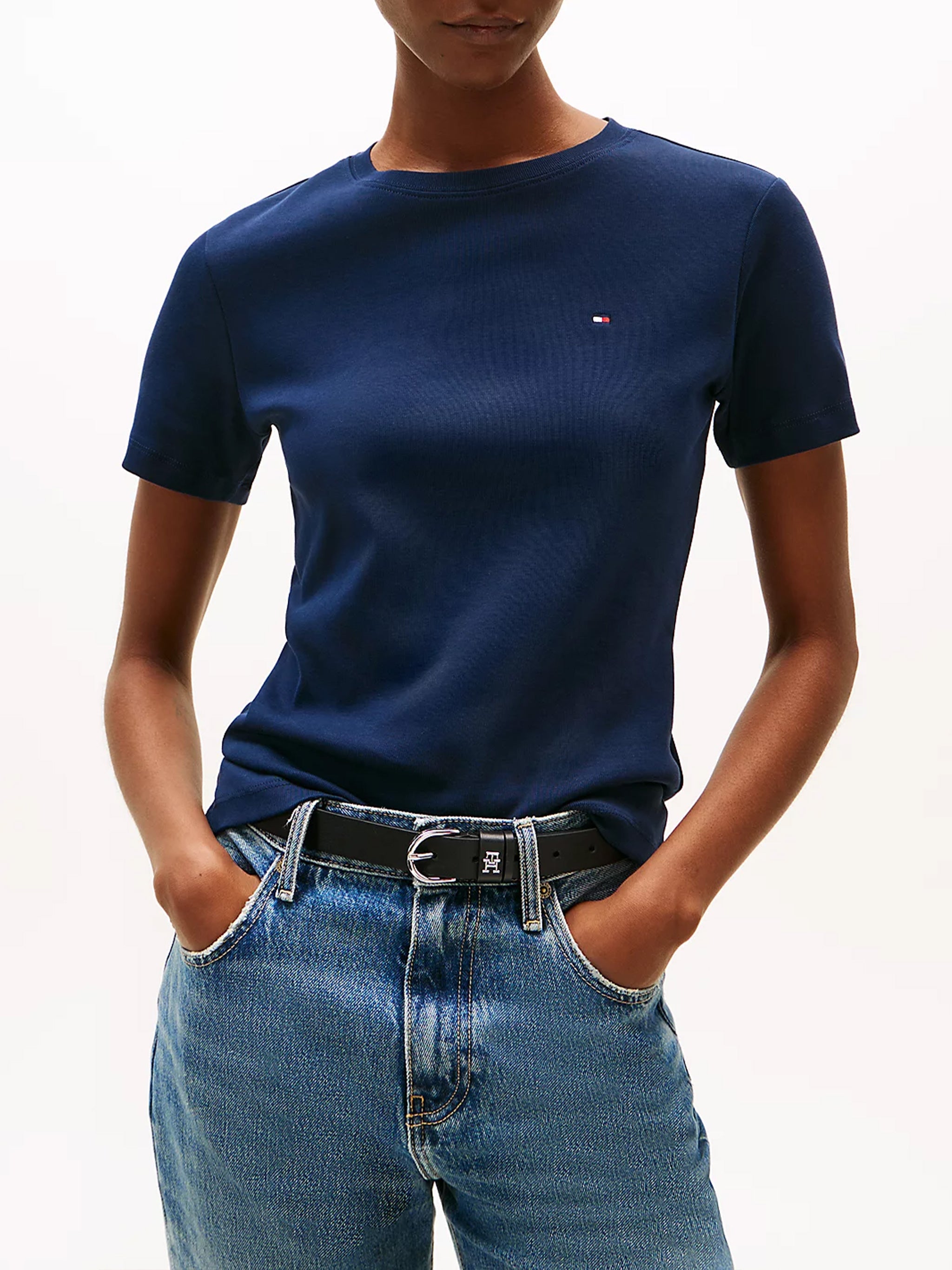 TOMMY HILFIGER Women's Cotton Stretch T-Shirt