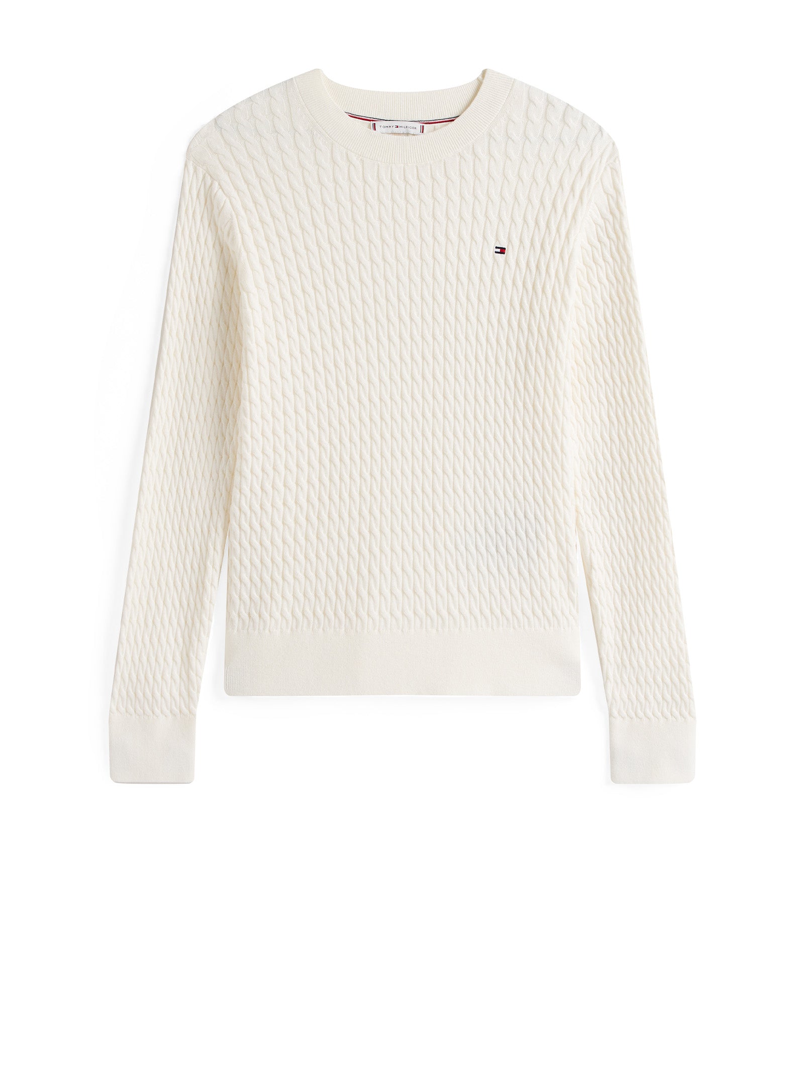 TOMMY HILFIGER Knit T-Shirt for Women - Ivory Silk