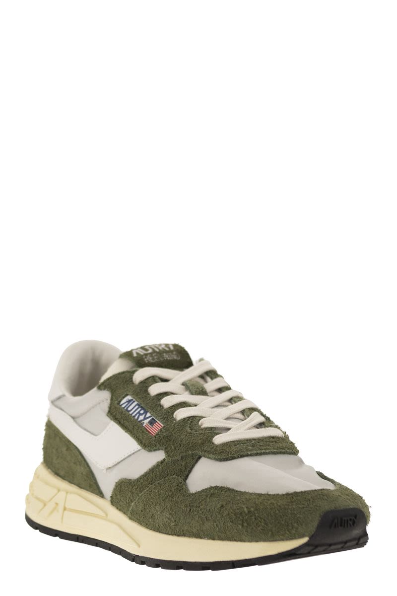AUTRY Reelwind Suede and Technical Textile Trainer