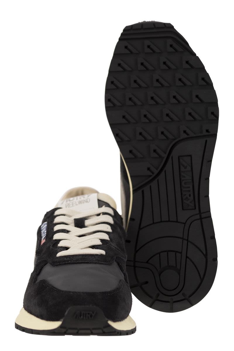 AUTRY Reelwind Suede and Technical Textile Trainer