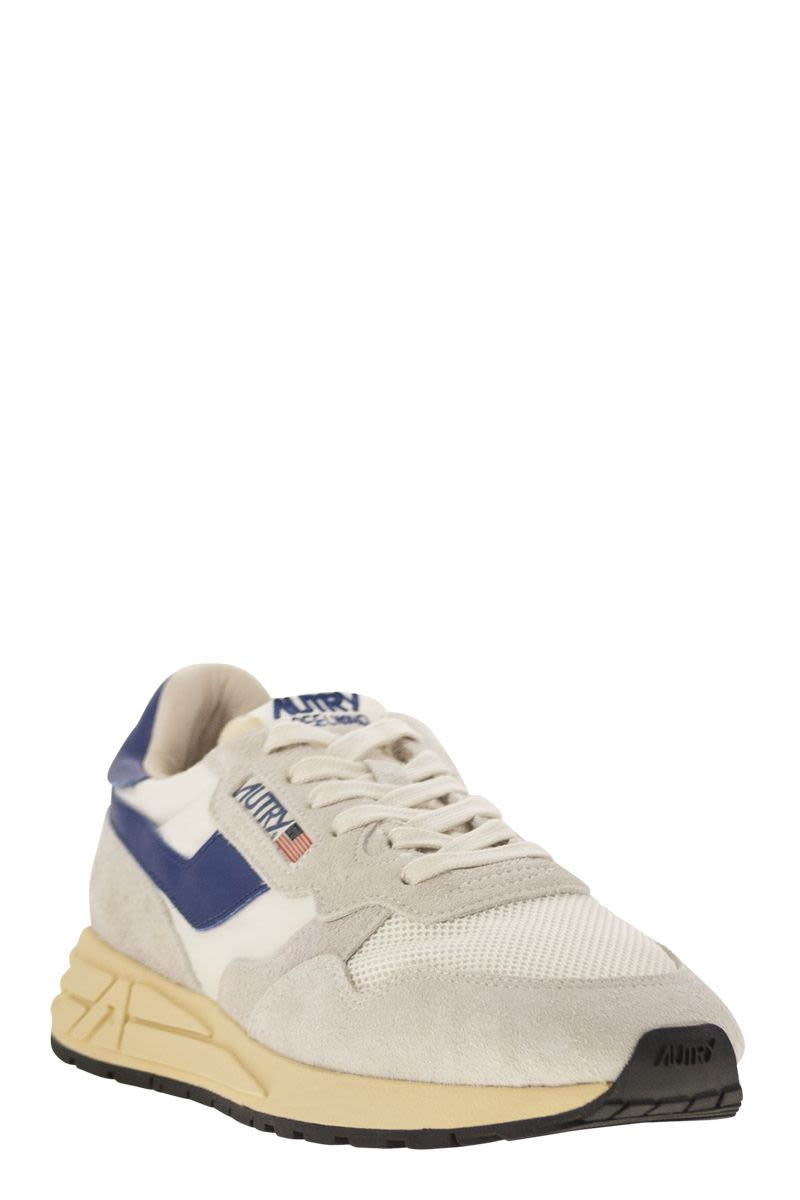 AUTRY Reelwind Suede and Technical Textile Trainer - 2.0 Height
