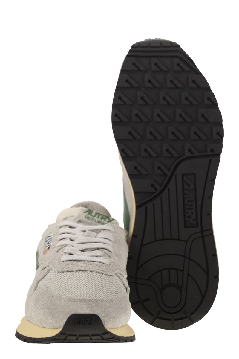 AUTRY Reelwind - Suede and Technical Textile Trainer with 2.0 Inch Sole Height