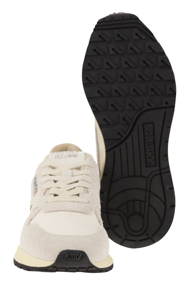 AUTRY Reelwind Suede and Technical Textile Trainer - Women's 2" Sole Height