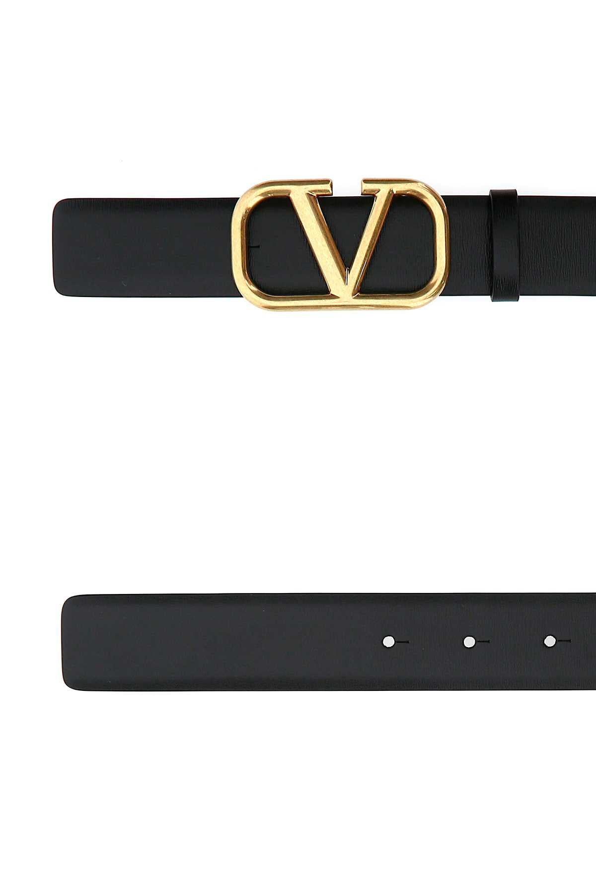 VALENTINO GARAVANI Leather VLogo Belt