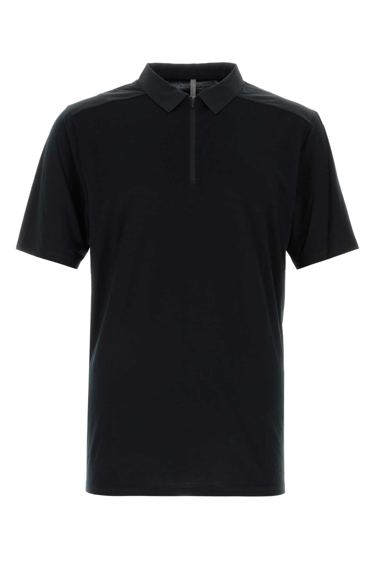 VEILANCE Men's Wool Blend Polo Shirt - Short Sleeve