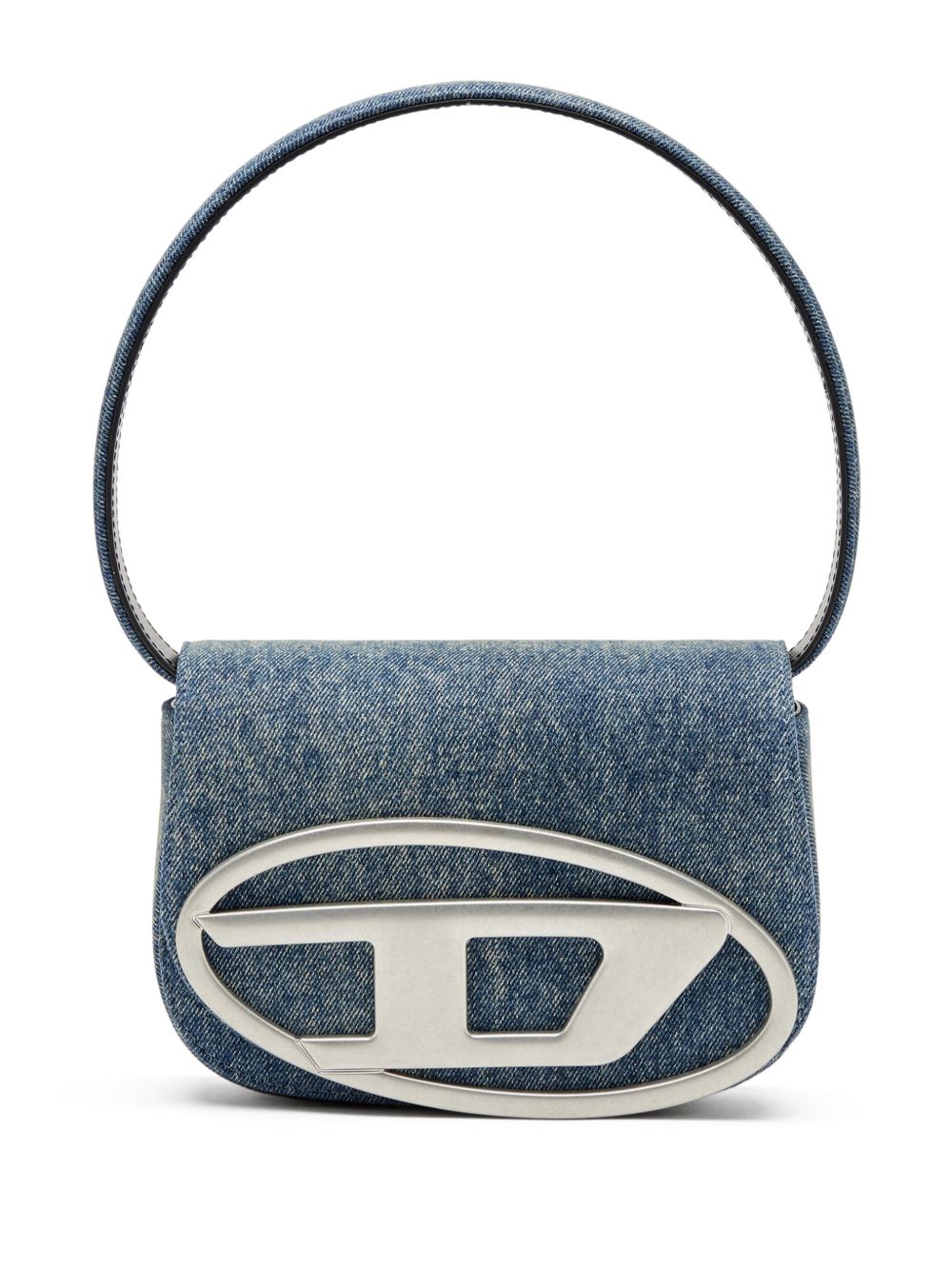DIESEL Mini Foldover Denim Shoulder Handbag