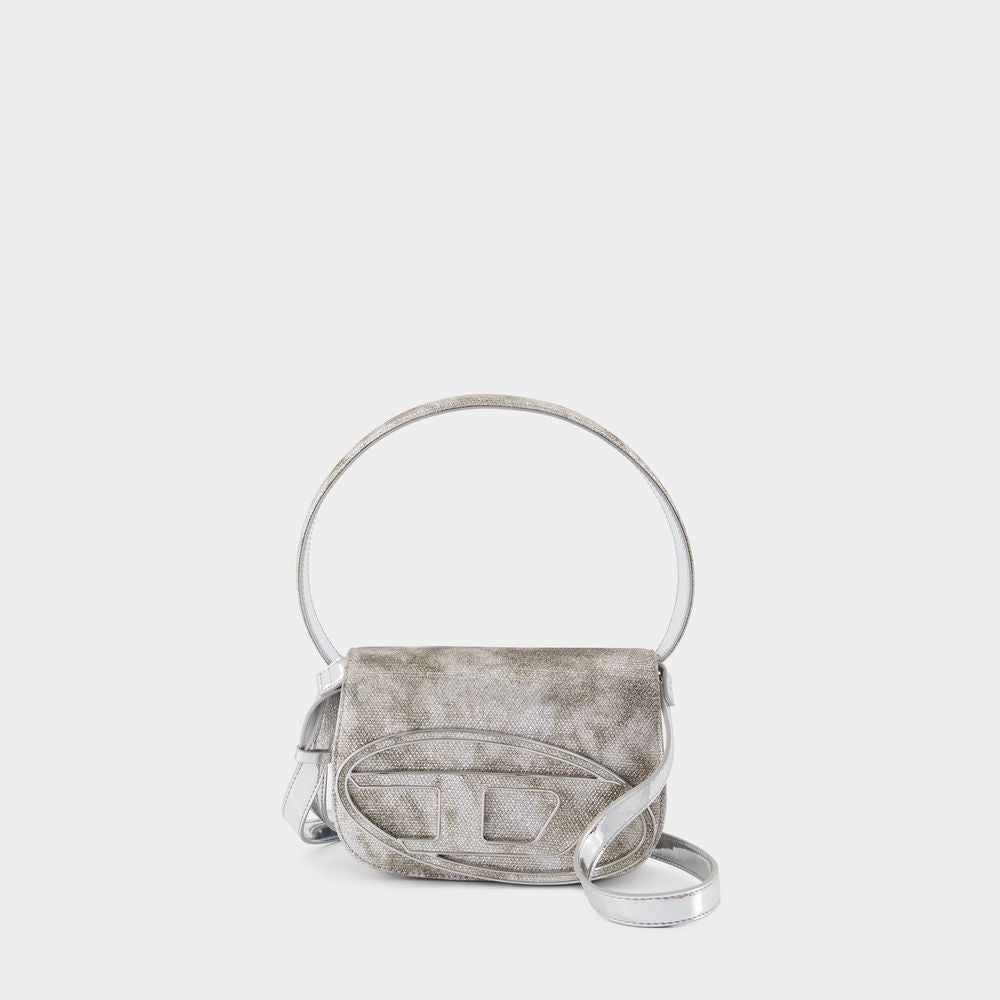 DIESEL Mini Glitter Fabric Shoulder Handbag
