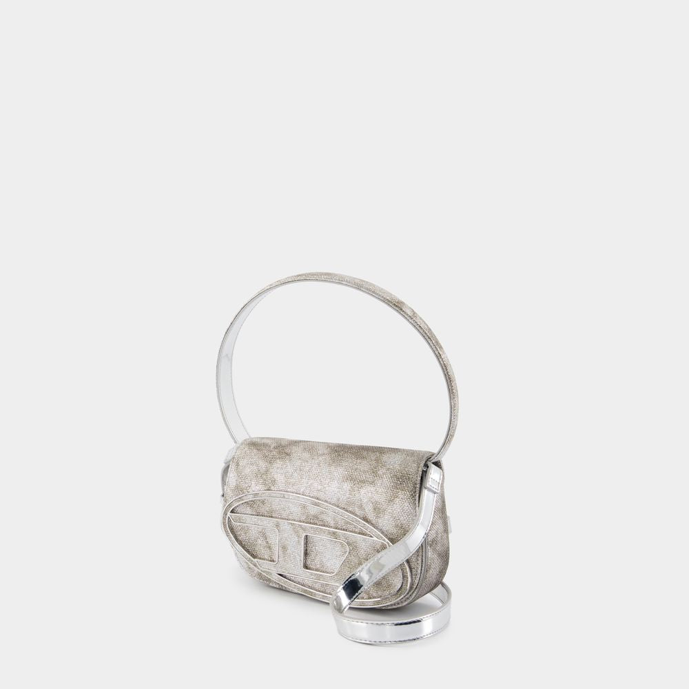 DIESEL Mini Glitter Fabric Shoulder Handbag