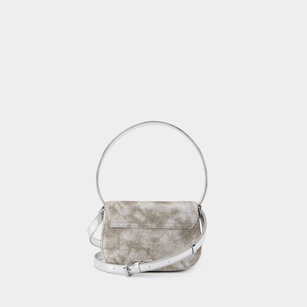 DIESEL Mini Glitter Fabric Shoulder Handbag
