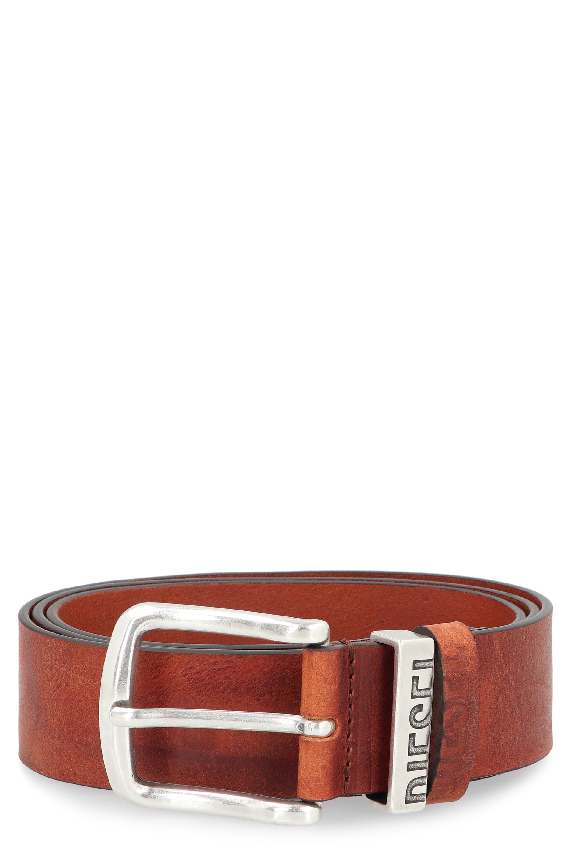 DIESEL B-Visible Leather Belt - 4 cm Height