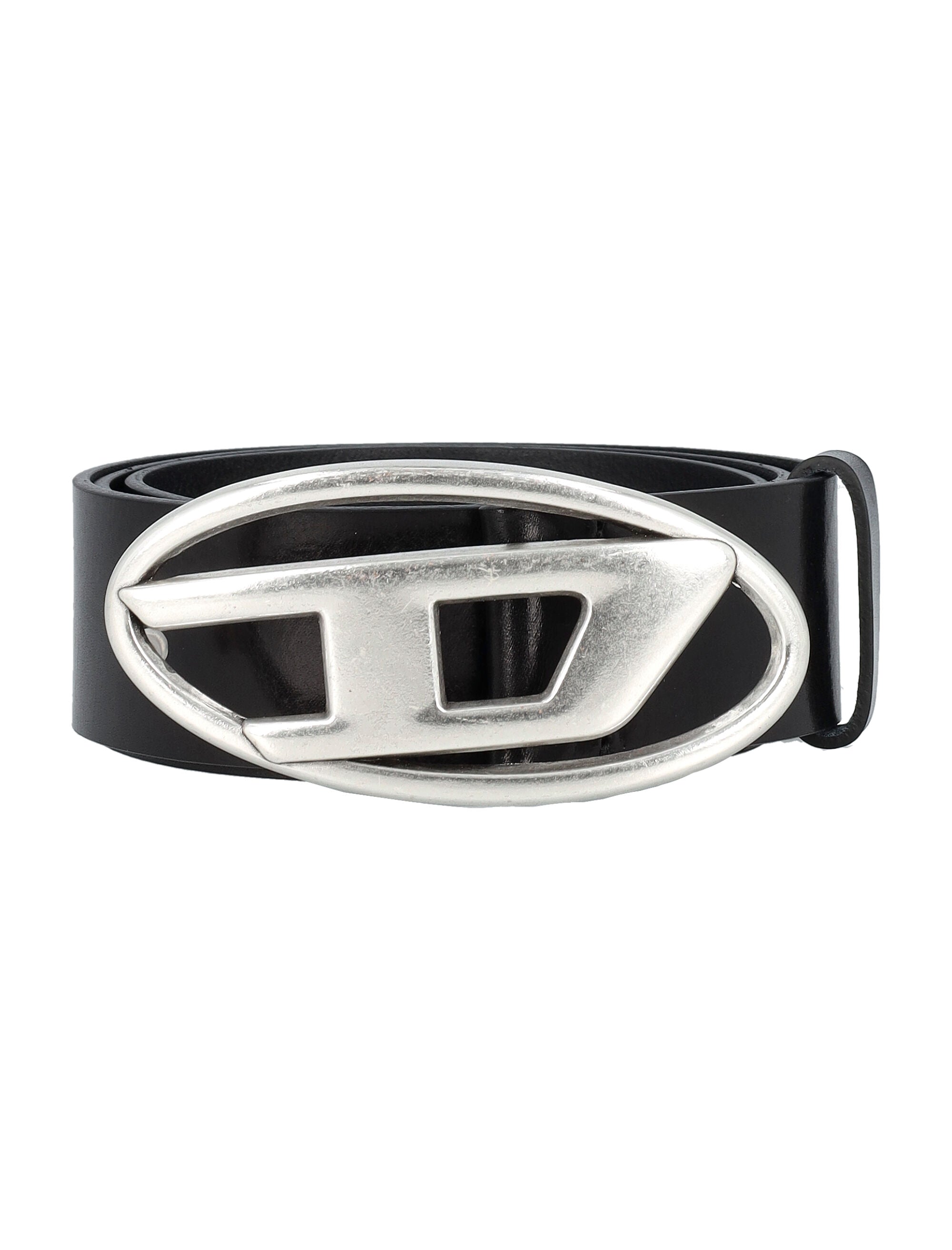 DIESEL Men's Classic B-1DR Buckle Leather Belt