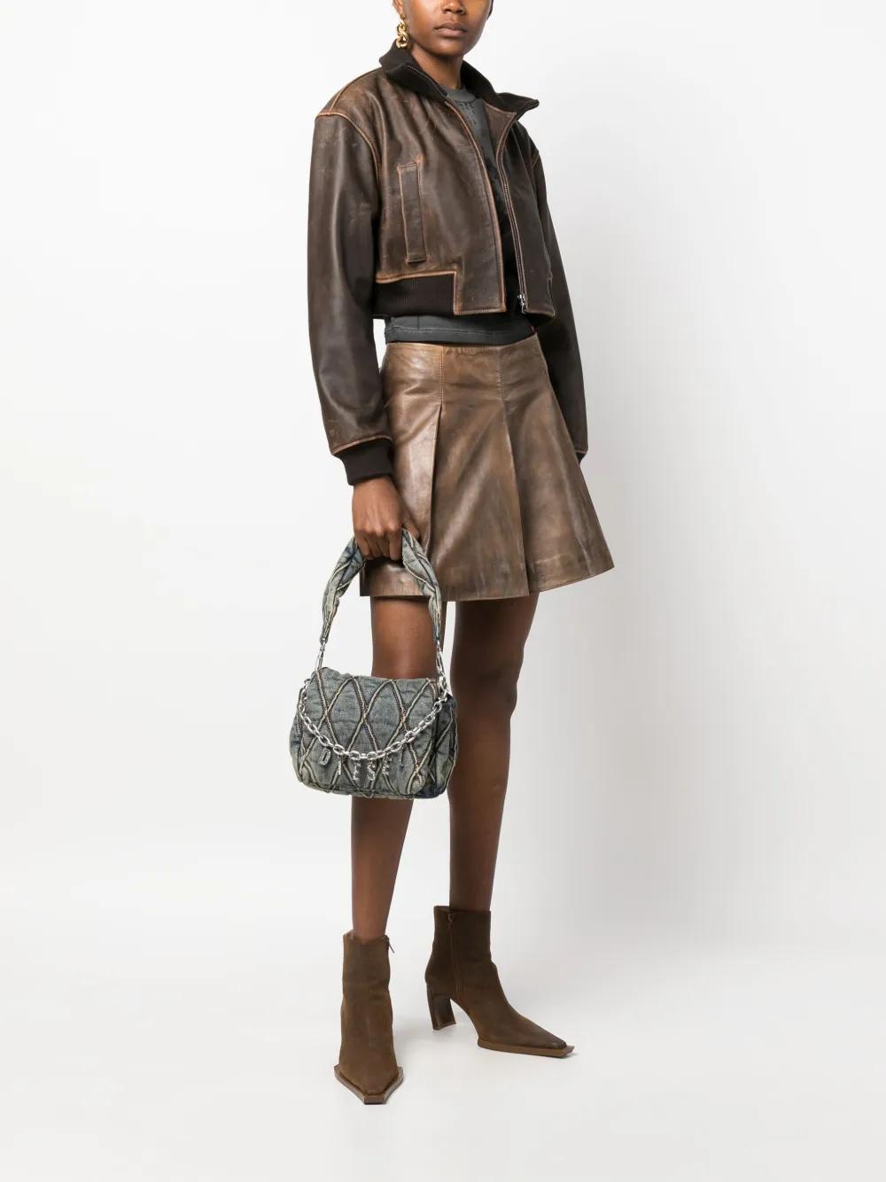 DIESEL Mini Denim Shoulder Handbag