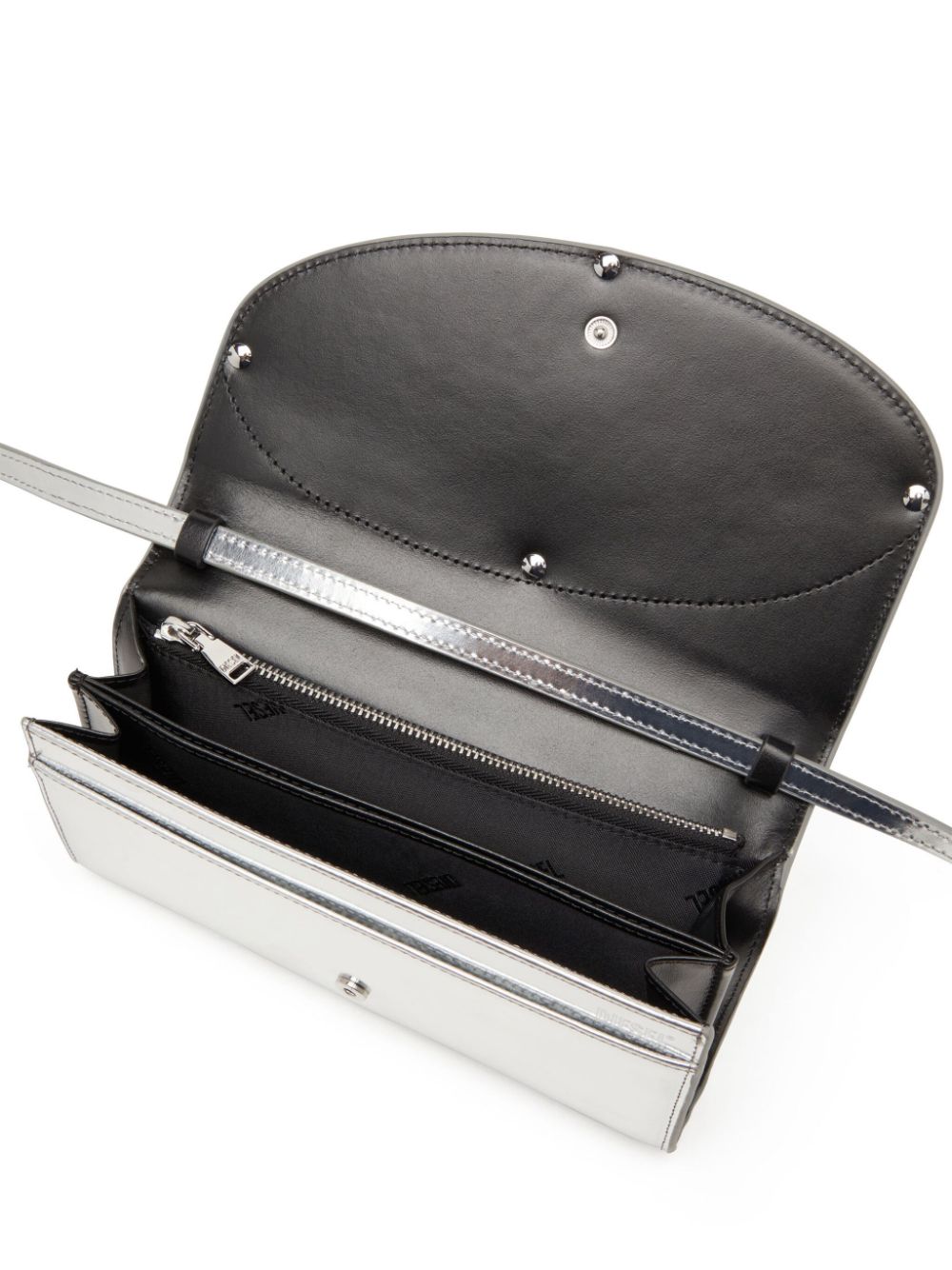 DIESEL Mini Shoulder Handbag with Mirrored Finish