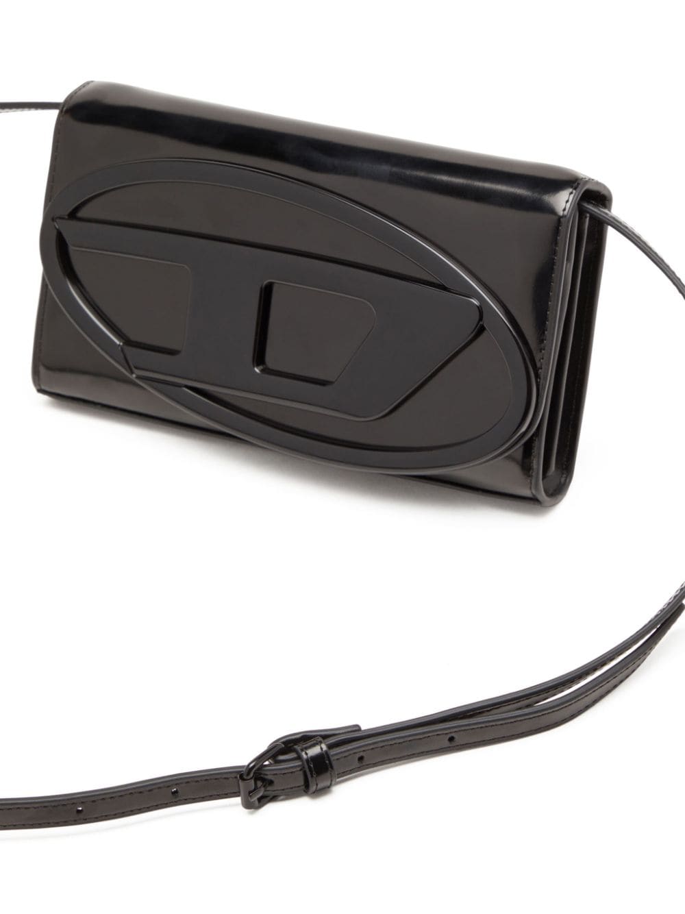 DIESEL Mini Crossbody Wallet with Mirrored Finish - Spring Summer 25