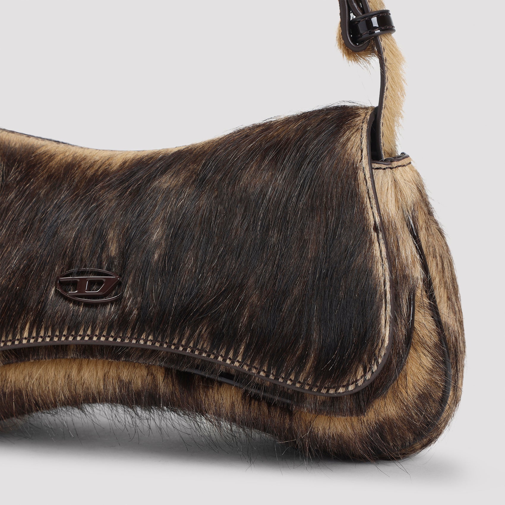 DIESEL Leather Play Clutch Handbag