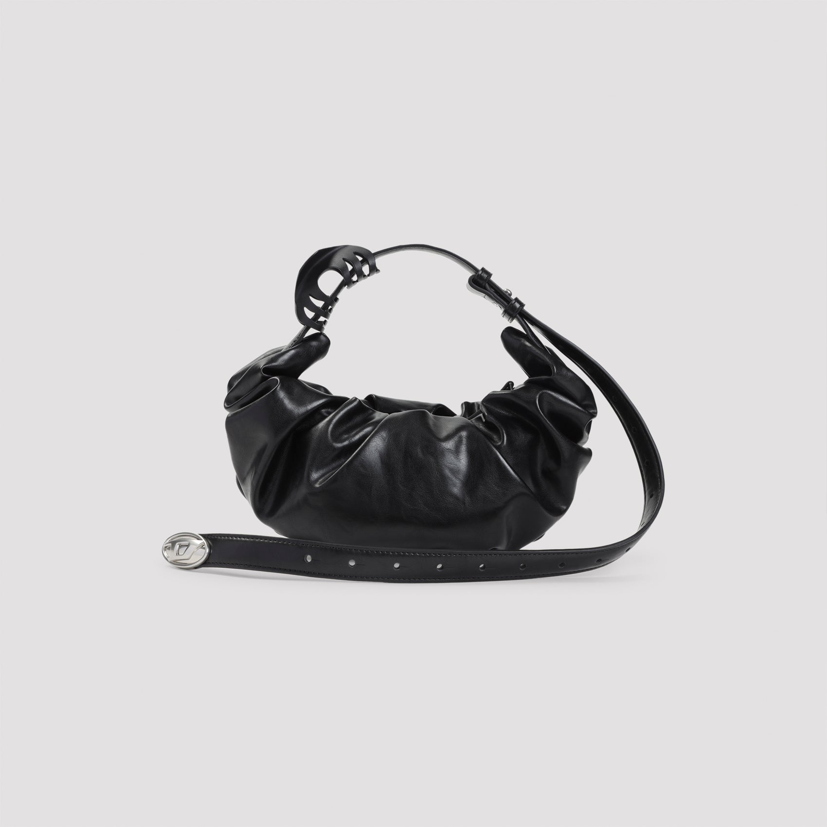 DIESEL Large Scrunched Textured Shoulder Handbag