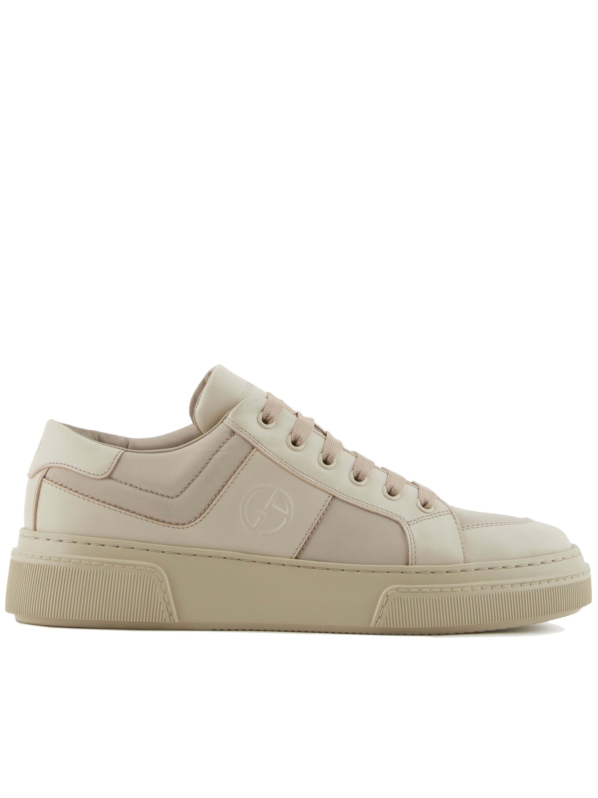 GIORGIO ARMANI Elegant Leather and Fabric Sneakers for Men