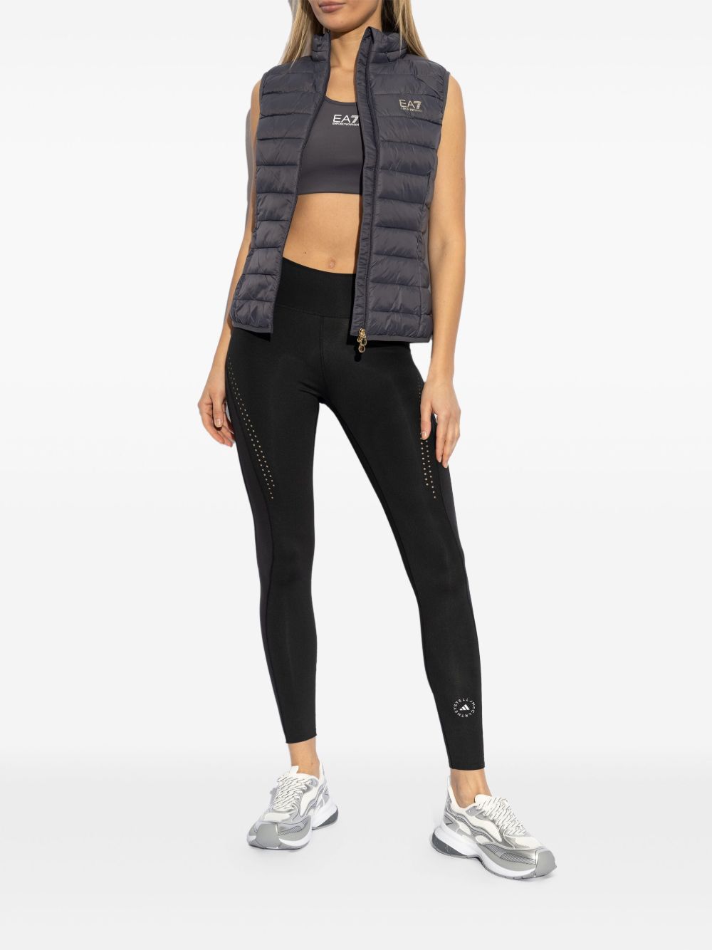 E'CLAT Laminated Lace-Up Sneakers for Women