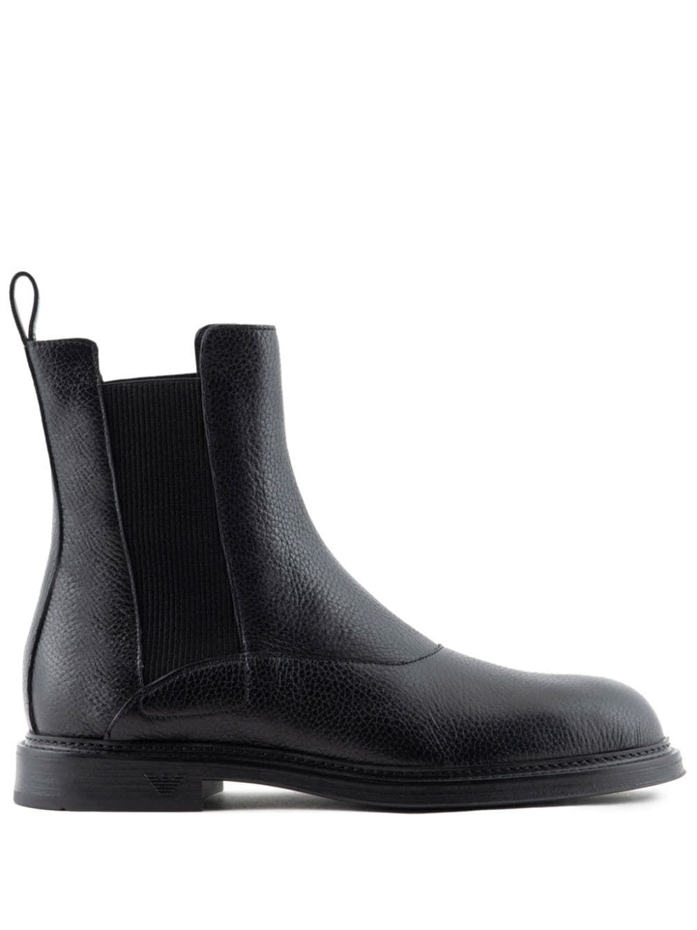 EMPORIO ARMANI Men's Leather Boots - FW24 Collection