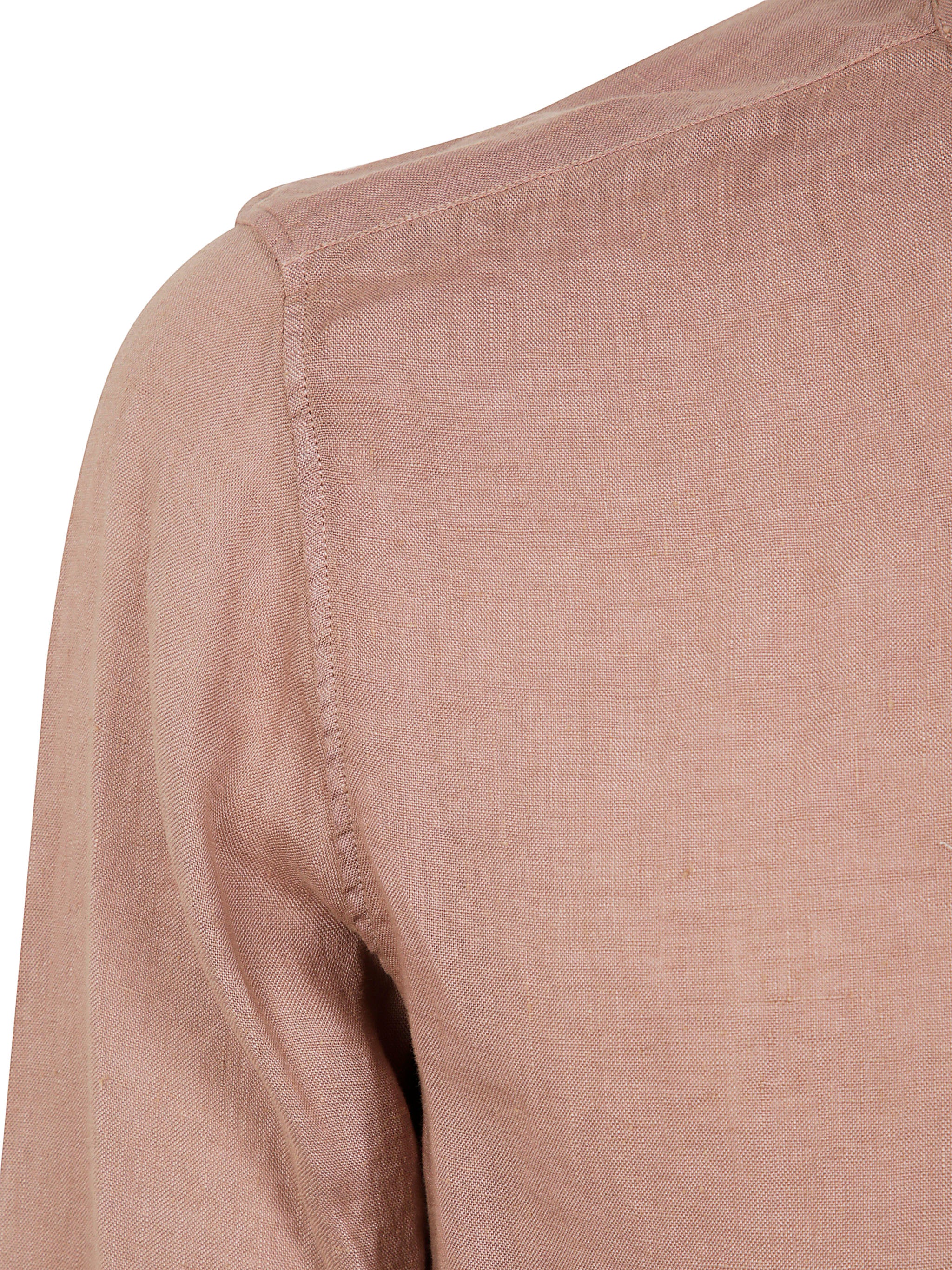 TINTORIA MATTEI Linen Guru Neck Mini Shirt for Men