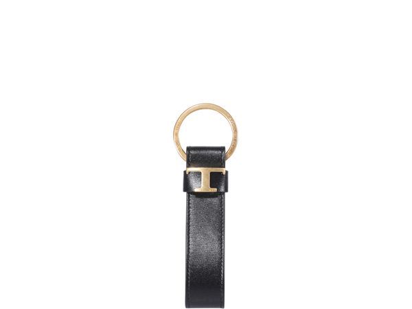 TOD'S Leather Keyring Mini with Personalized Logo