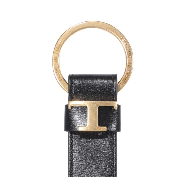 TOD'S Leather Keyring Mini with Personalized Logo
