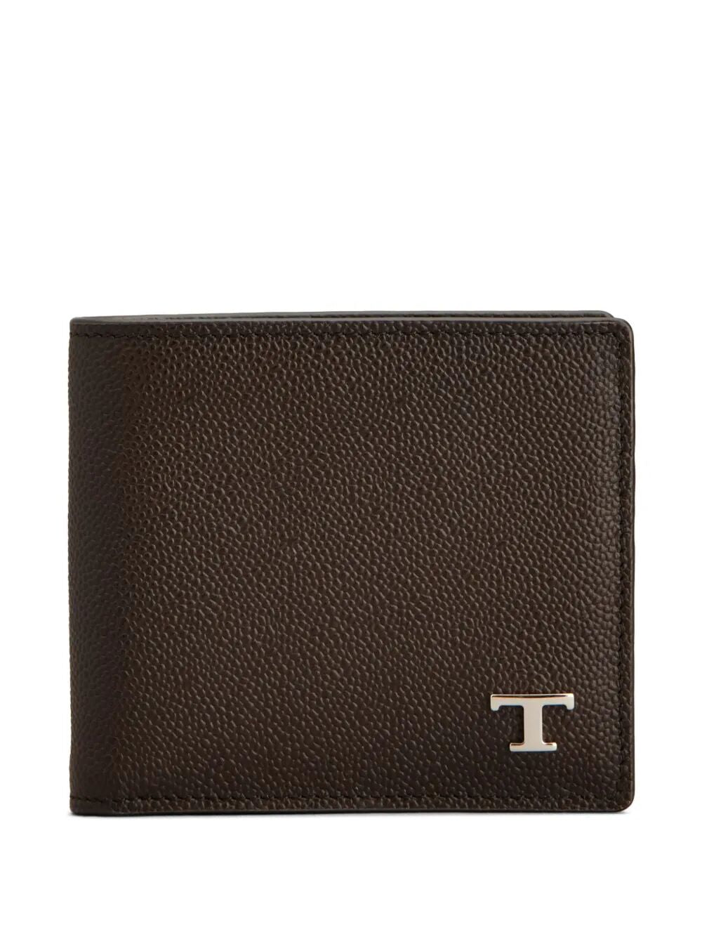 TOD'S Leather Folding Wallet for Men - Mini Size