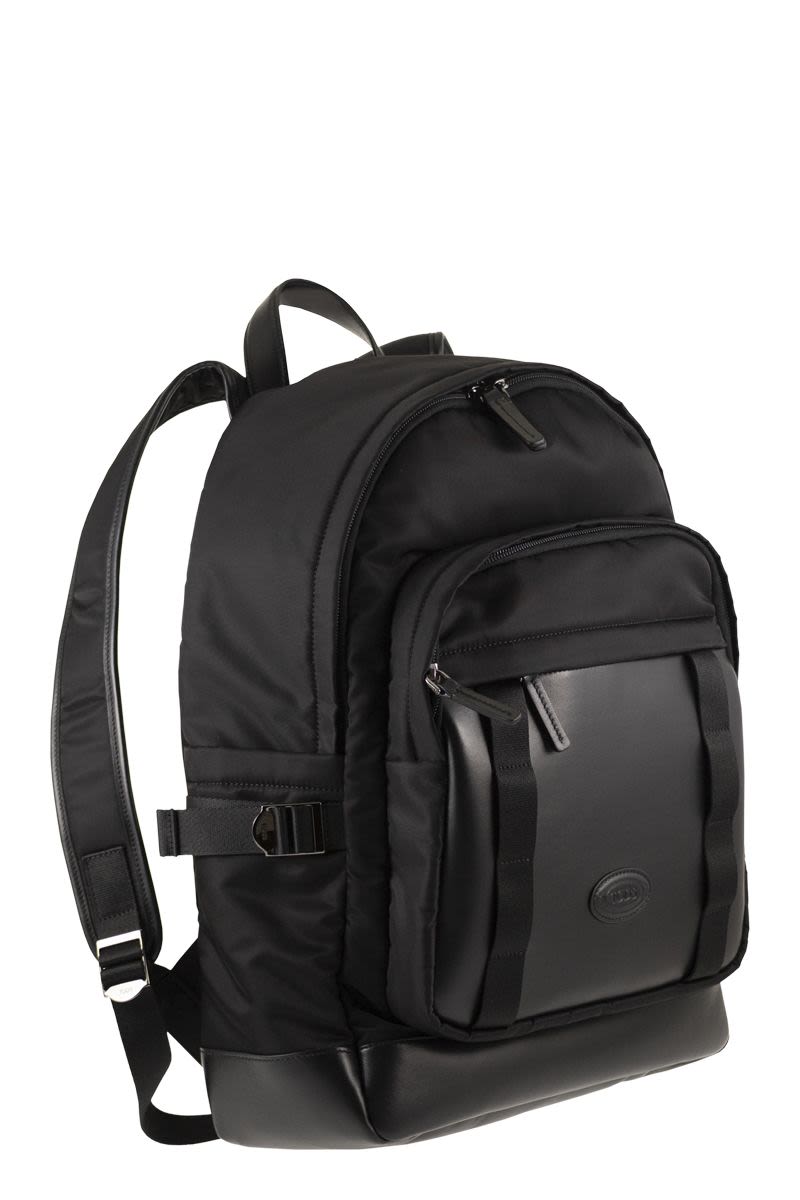 TOD'S Fabric and Leather Mini Rucksack 32x42x20 CM