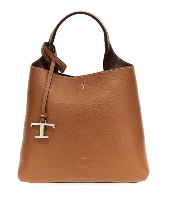 TOD'S Timeless Leather Handbag - Width 21.5 cm, Height 19.5 cm, Depth 13 cm