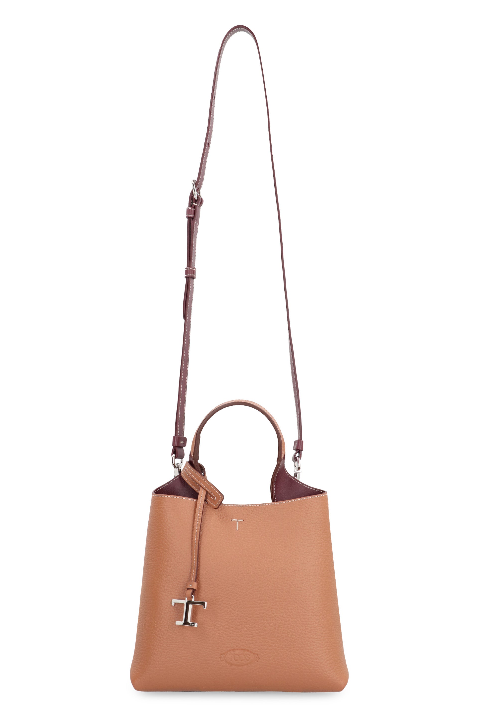 TOD'S Timeless Leather Handbag - Width 21.5 cm, Height 19.5 cm, Depth 13 cm