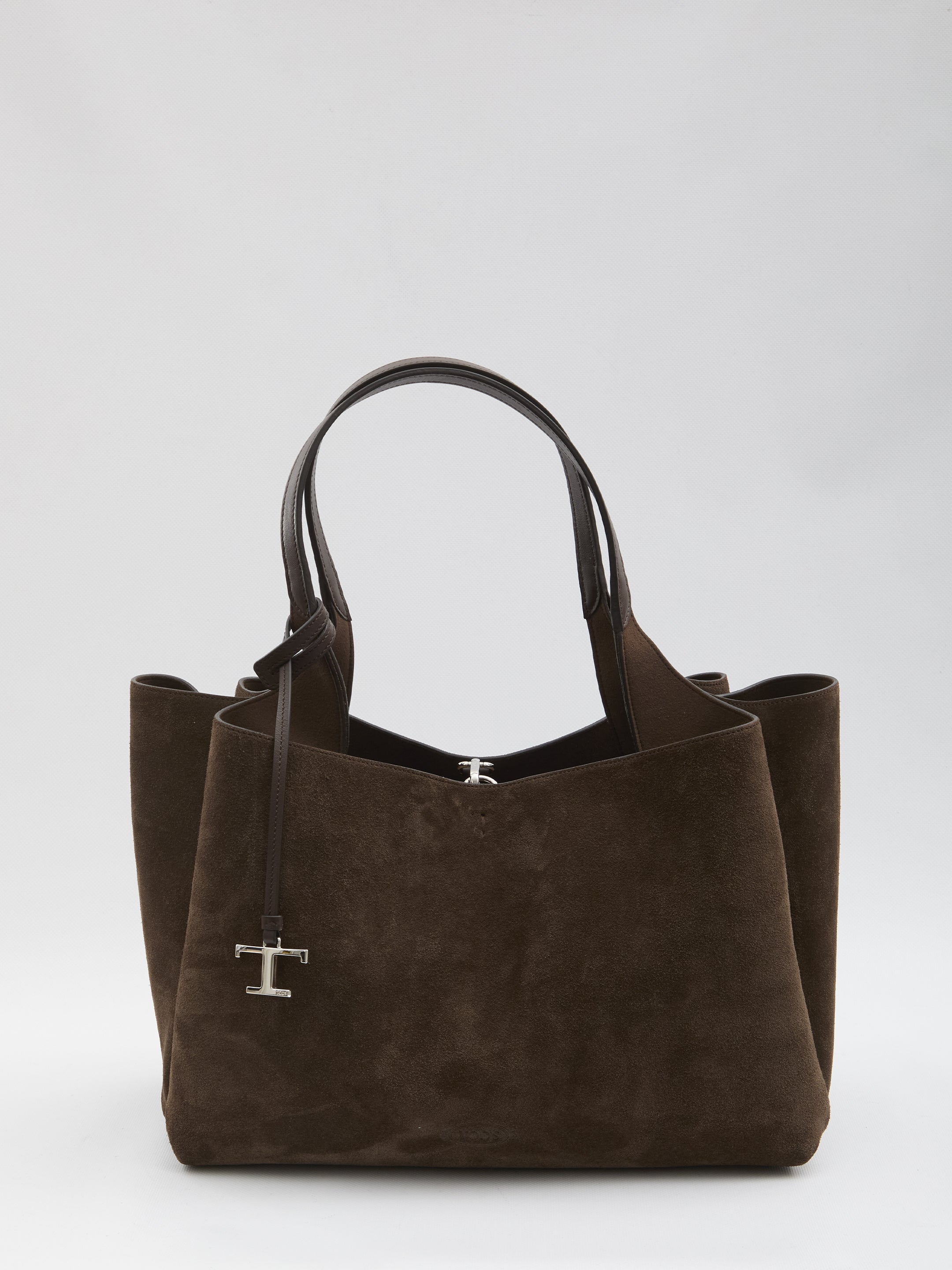 TOD'S Spacious Leather Handbag with Double Handles