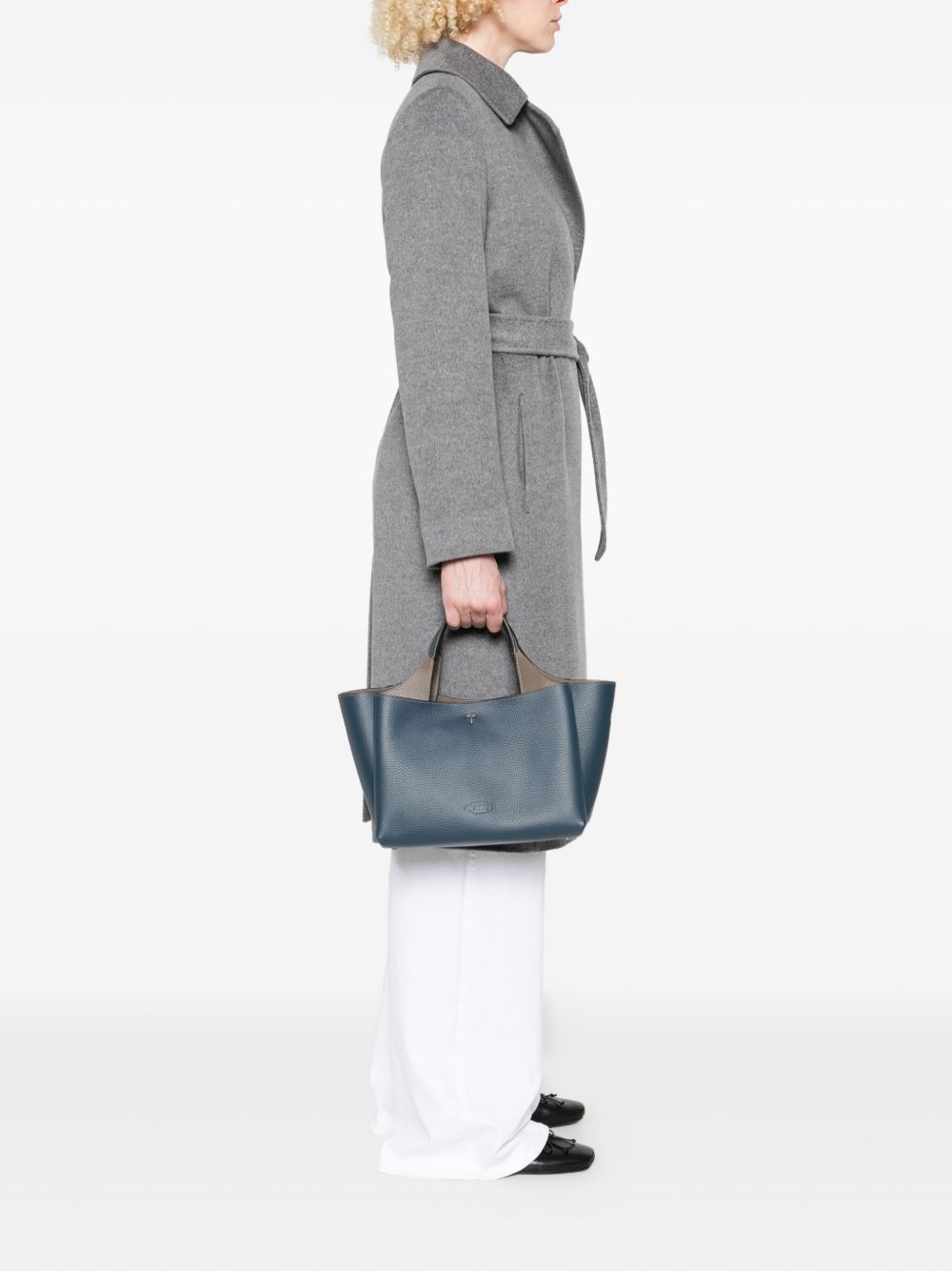 TOD'S Mini Leather Shopping Handbag