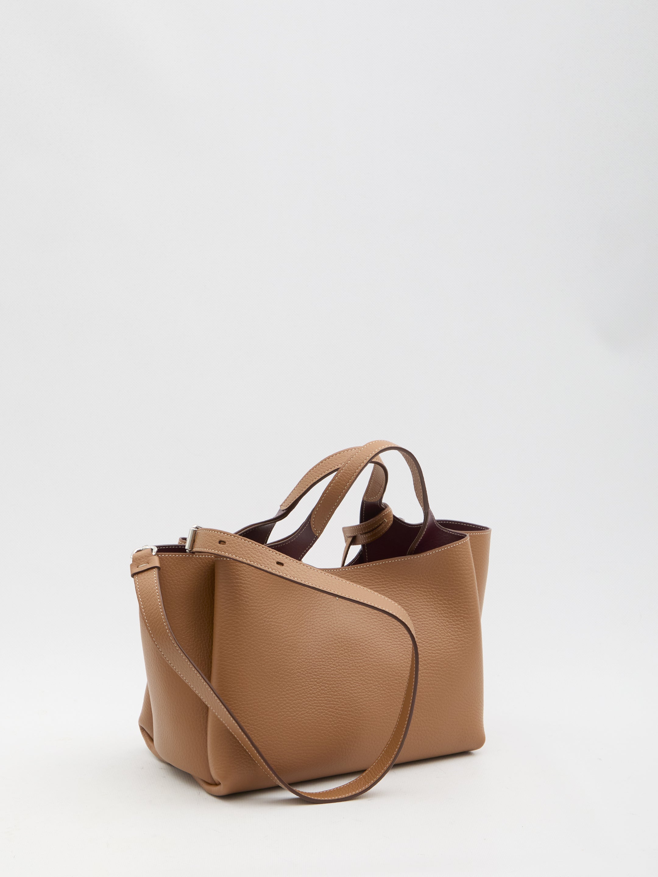 TOD'S Grained Leather Shoulder Handbag