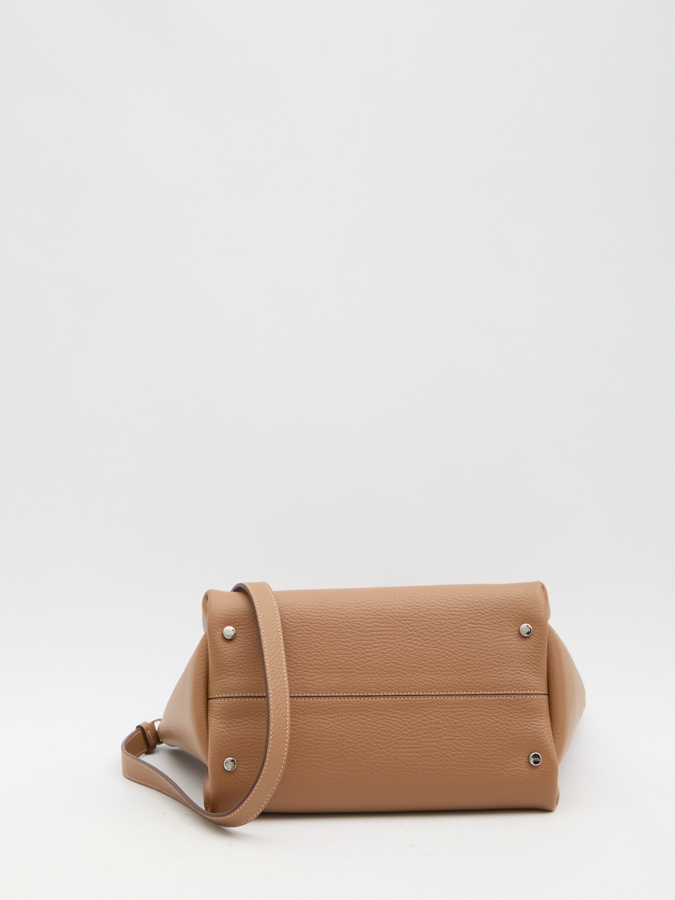TOD'S Grained Leather Shoulder Handbag
