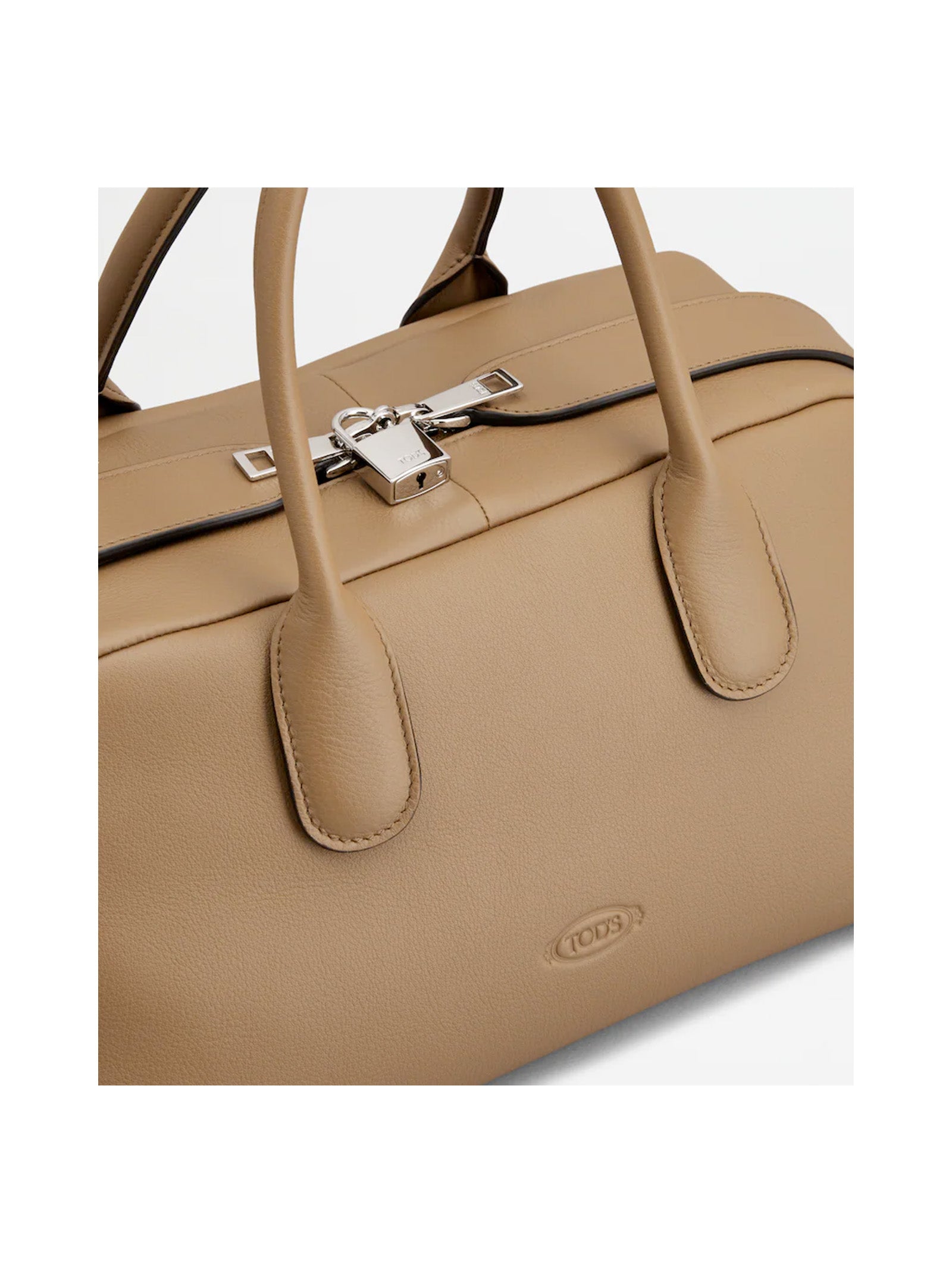 TOD'S Double Handle Leather Handbag with Shoulder Strap - Women's