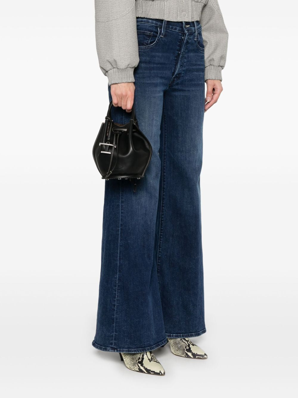 TOD'S Mini Bucket Handbag with Logo Charm