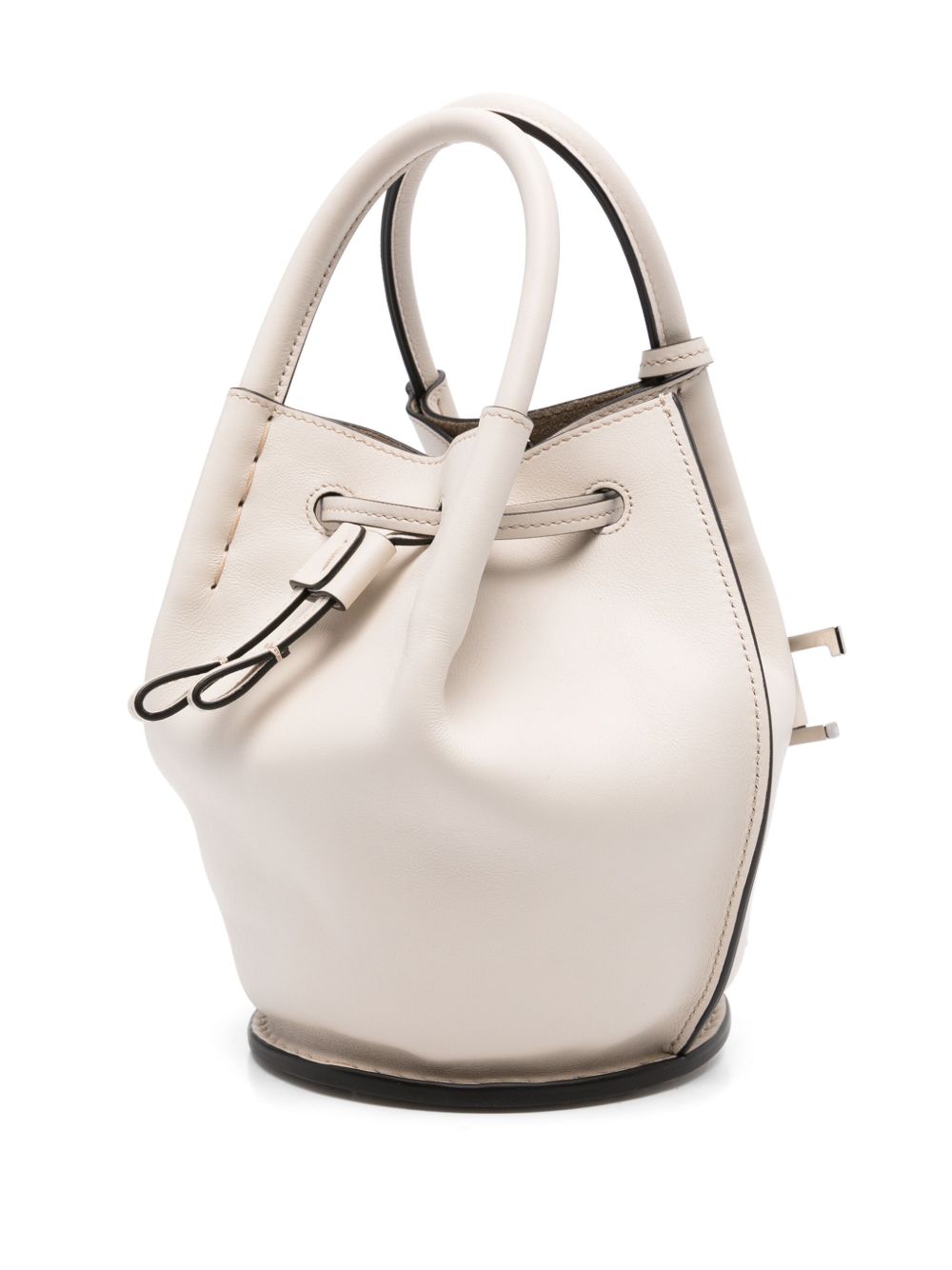 TOD'S Mini Leather Bucket Handbag with Adjustable Strap