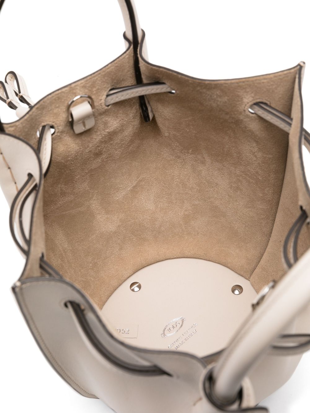 TOD'S Mini Leather Bucket Handbag with Adjustable Strap
