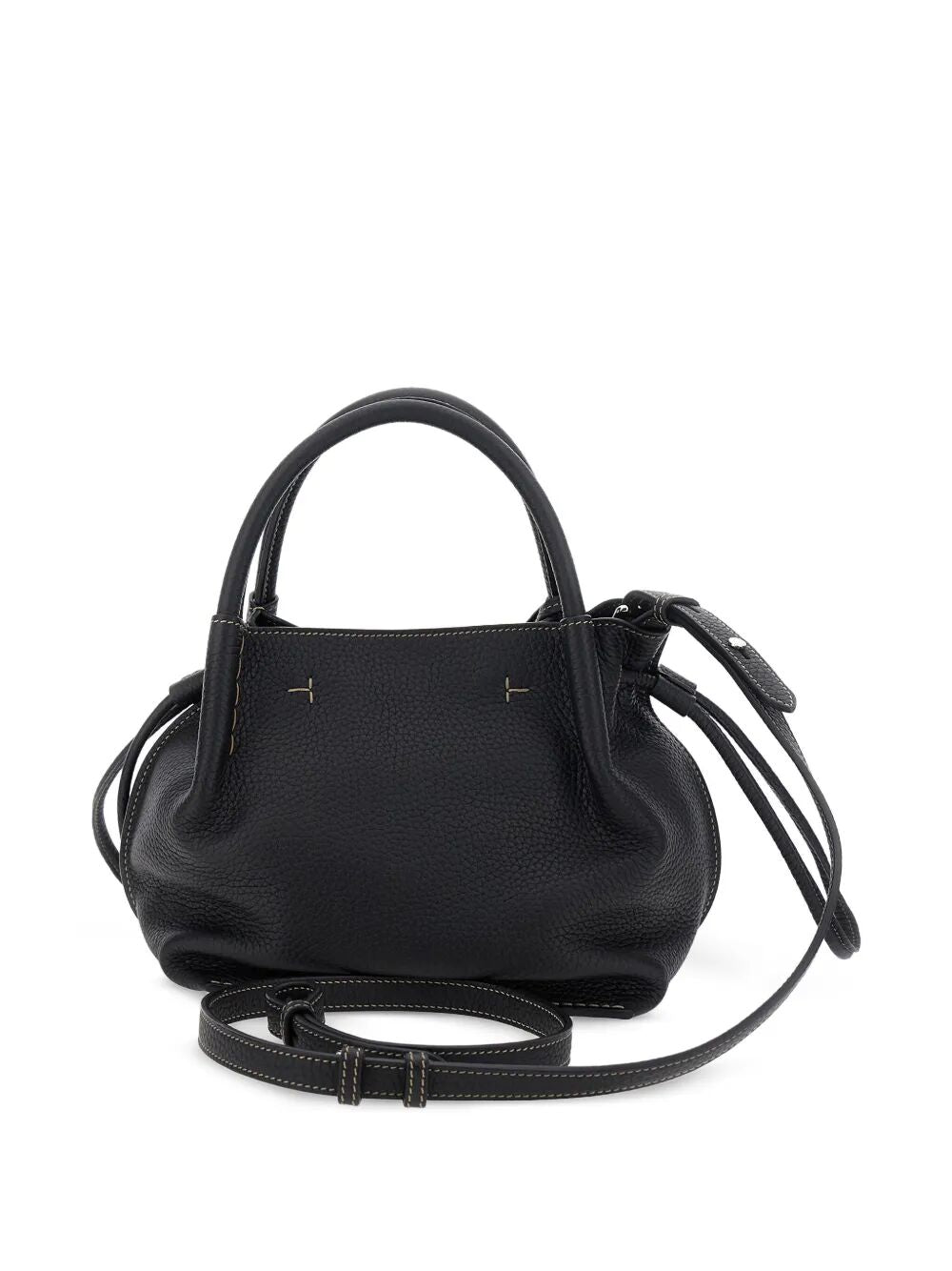 TOD'S Mini Grained Leather Bucket Handbag - Small