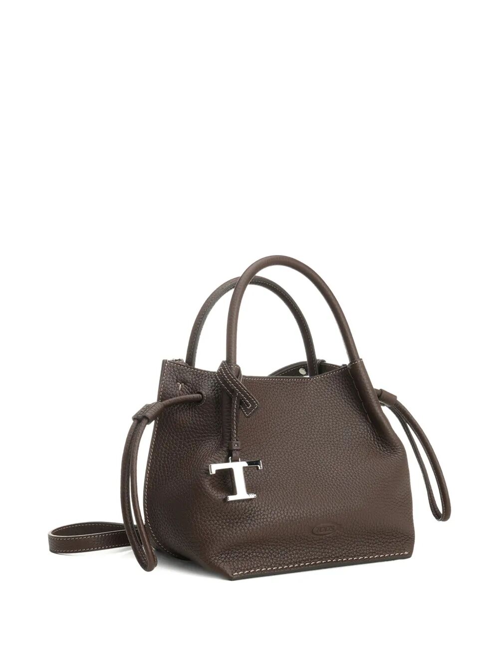 TOD'S Logo Charm Bucket Handbag