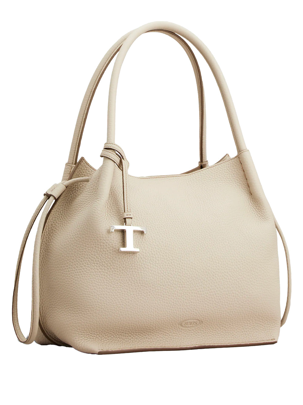 TOD'S Hammered Leather Bucket Handbag - 36cm x 27cm x 17cm