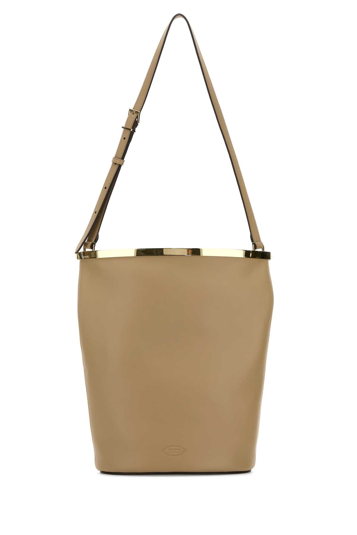 TOD'S Mini Leather Bucket Handbag