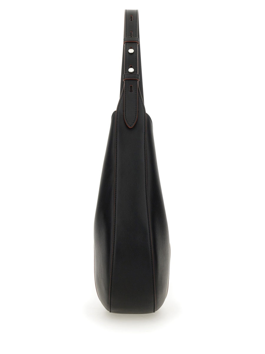 TOD'S Mini Leather Hobo Handbag with Adjustable Strap