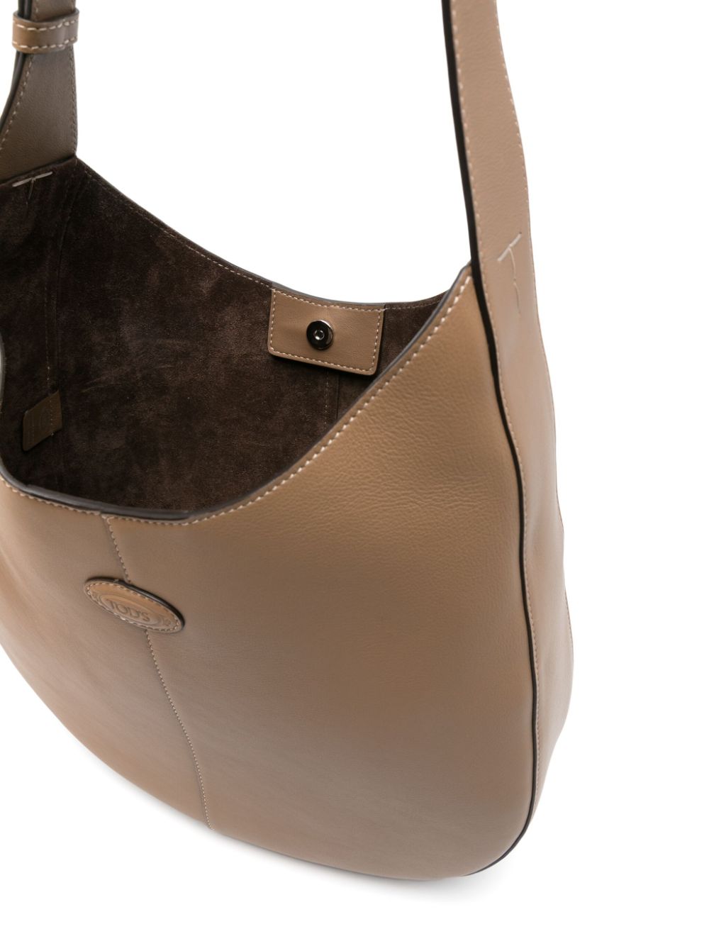 TOD'S Luxurious 100% Leather Handbag with Adjustable Shoulder Strap