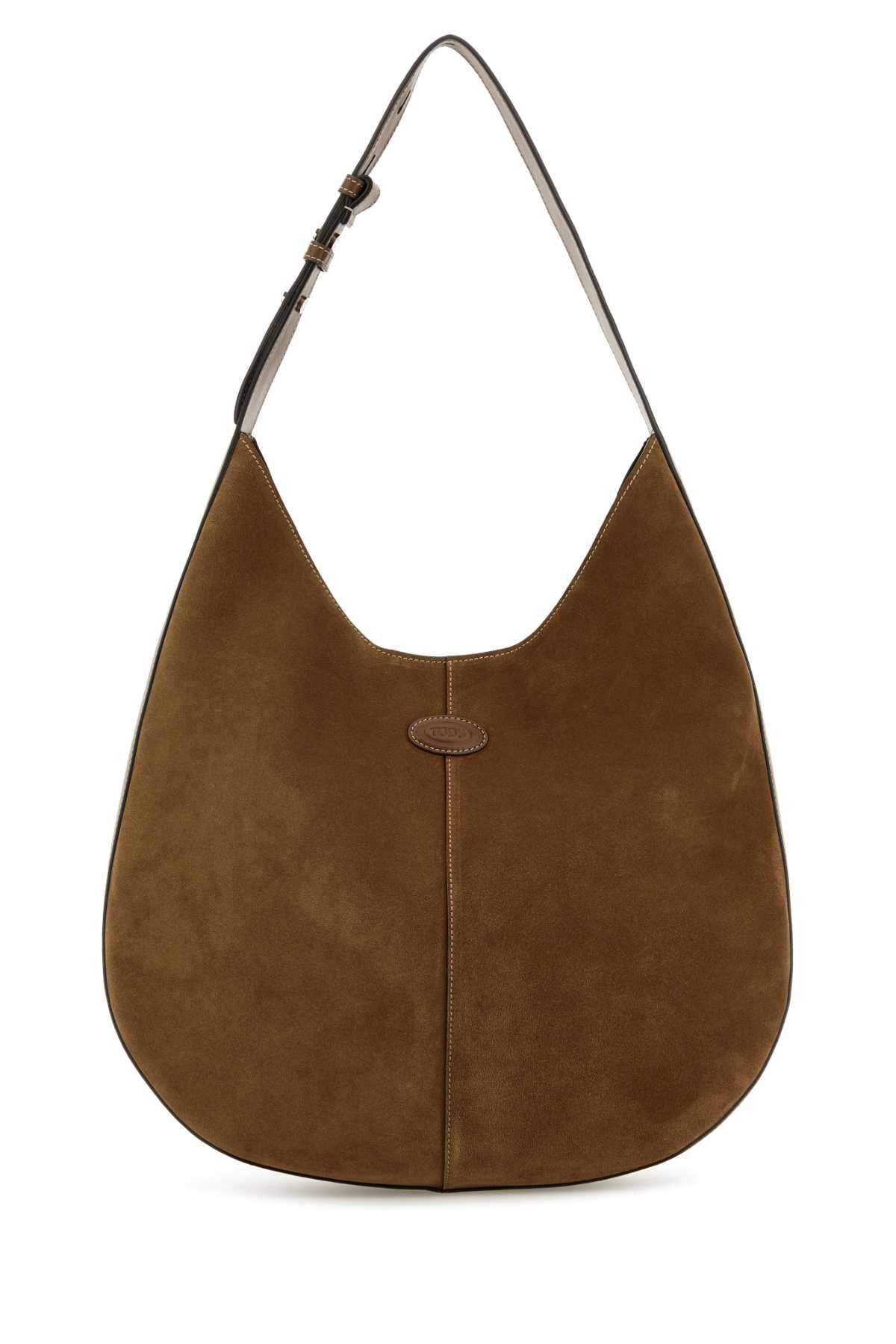 TOD'S Suede Shoulder Hobo Handbag