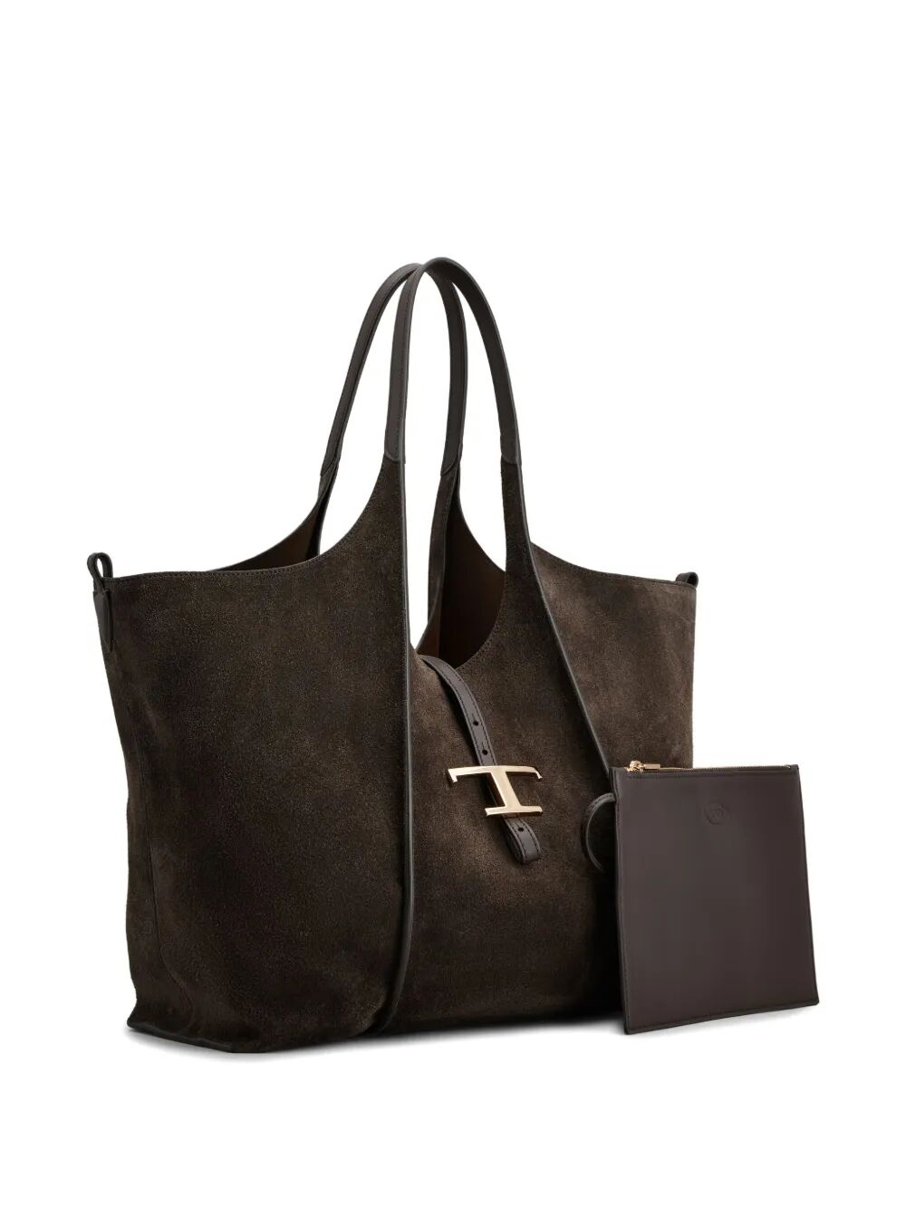 TOD'S Stylish Leather Tote Handbag with Dual Top Handles
