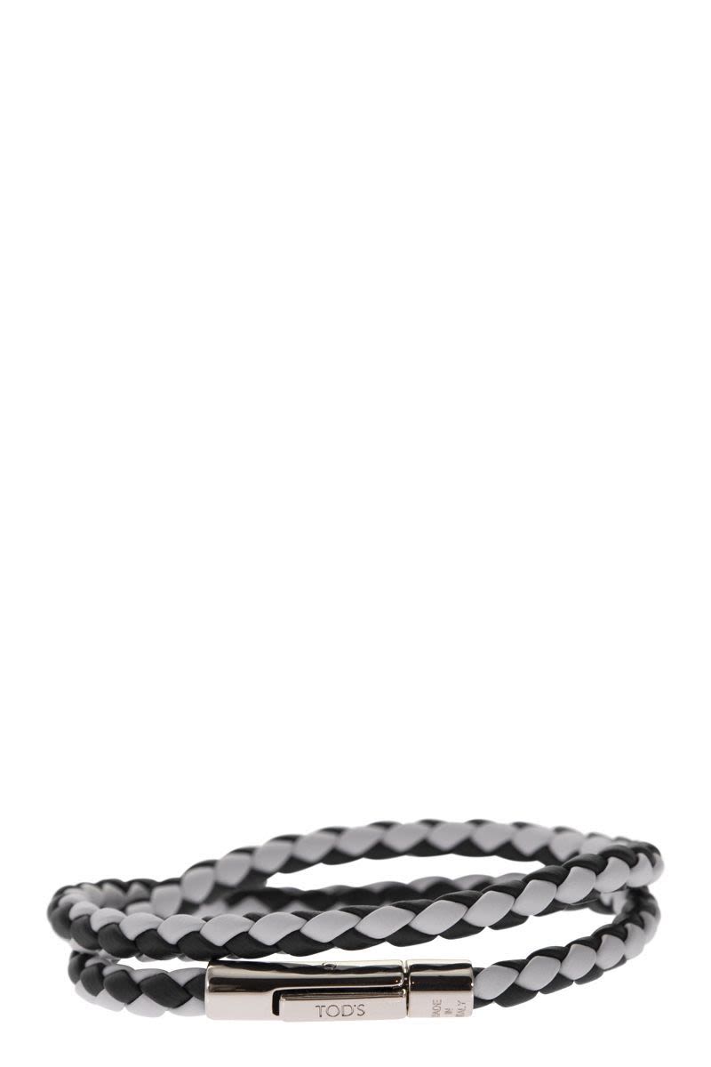 TOD'S Turn Leather Bracelet 41cm