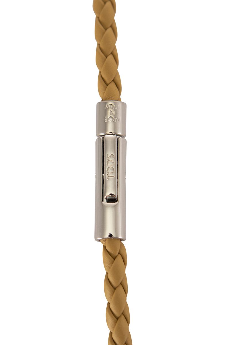 TOD'S Double Twist Leather Bracelet - 41 cm